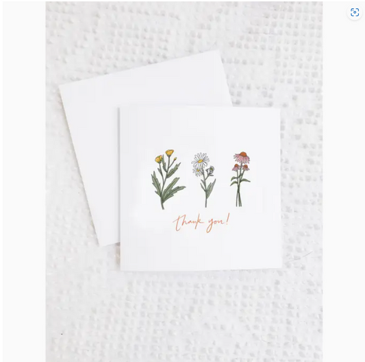 Wildflower Thank You Card