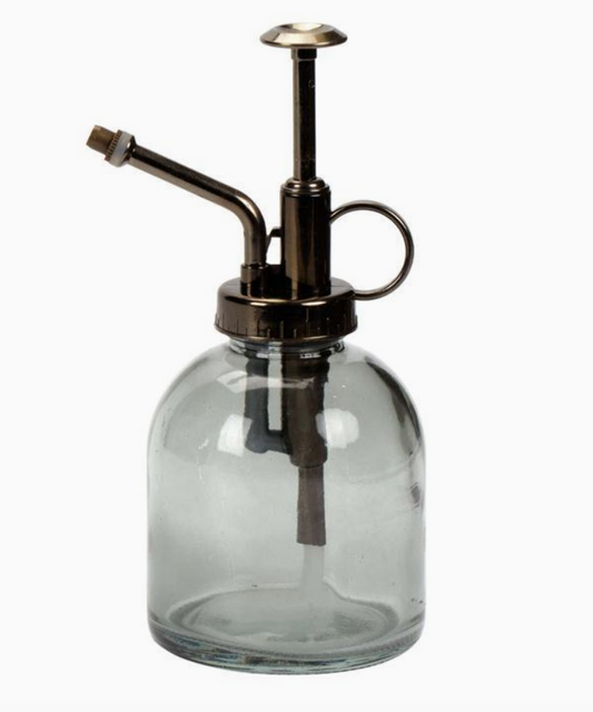 Truu Design Glass Plant Mister, Smoke Glass Plant
